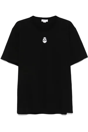 Alexander McQueen T-shirt con motivo floccato