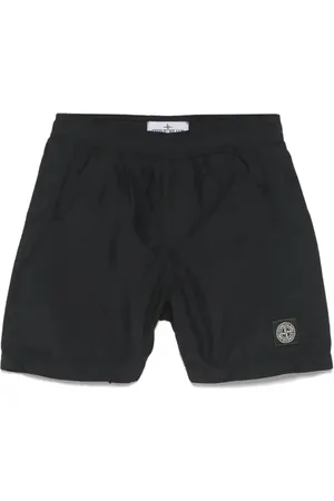Stone Island Costume da bagno con applicazione Compass