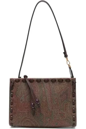 Etro Clutch con stampa paisley jacquard