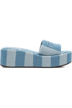 Fendi Sandali slides con ricamo