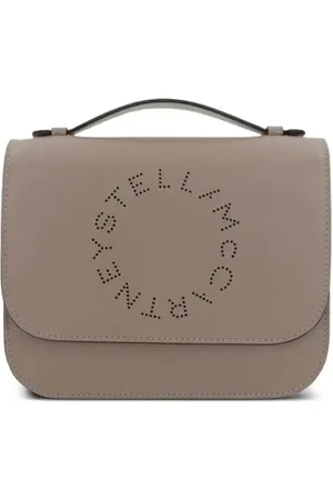 Stella McCartney Borsa a spalla con logo traforato