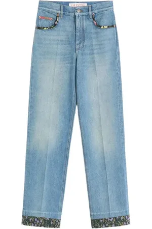 VALENTINO GARAVANI Jeans con dettaglio a fiori