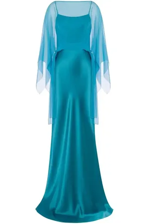 Alberta Ferretti Abito lungo in raso