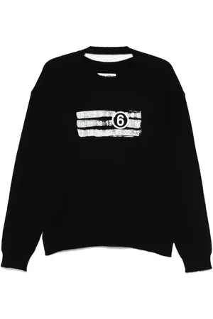Maison Margiela Maglione con stampa Numbers