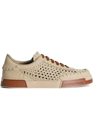 Dolce & Gabbana Sneakers in pelle con inserti in rete