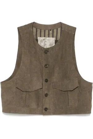 ZIGGY CHEN Gilet girocollo