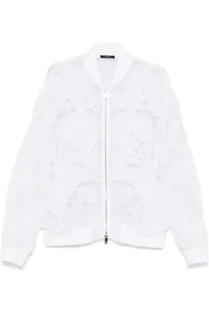 Taakk Bomber con ricamo in rete