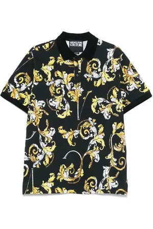VERSACE Polo con stampa Baroccoflage