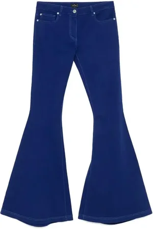 Etro Pantaloni con ricamo Pegaso