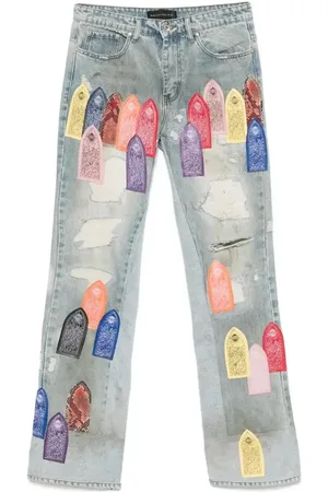 Who Decides War Jeans con effetto vissuto