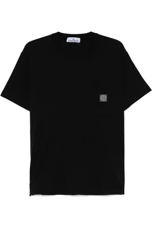 Stone Island T-shirt con applicazione Compass