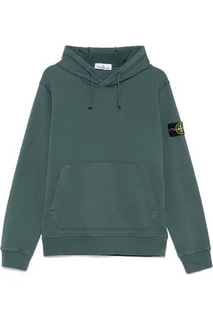 Stone Island Felpa con cappuccio e applicazione Compass
