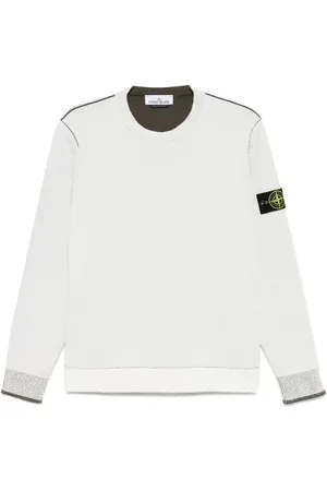Stone Island Felpa con applicazione Compass