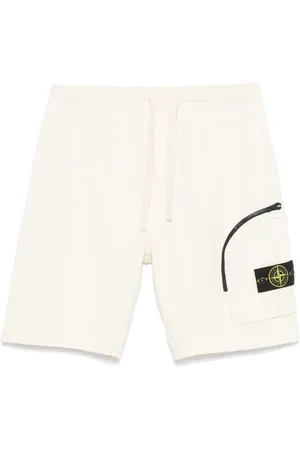 Stone Island Shorts sportivi con applicazione Compass