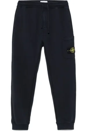 Stone Island Pantaloni sportivi con applicazione Compass