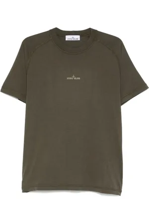Stone Island T-shirt con stampa Compass