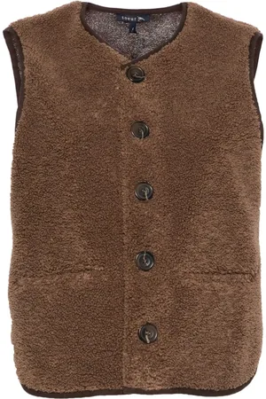 Soeur Gilet con scollo a V in shearling sintetico