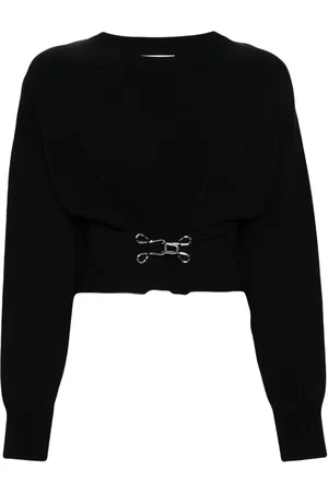 Moschino Felpa crop con gancio