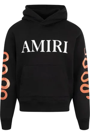 AMIRI Felpa con stampa serpente e cappuccio