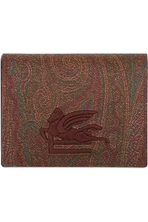 Etro Portacarte bi-fold con stampa paisley