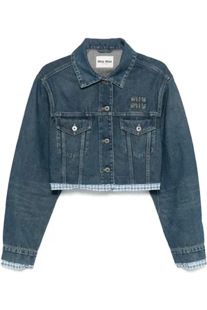 Miu Miu Giacca denim con effetto schiarito