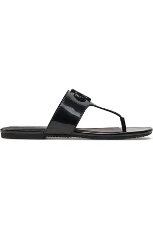 Calvin Klein Infradito Flat Sandal Slide Toepost Mg Met YW0YW01342