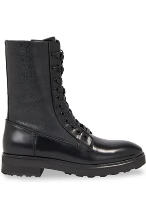 Calvin Klein Scarponcini Cleat Combat Boot - Epi Mono Mix HW0HW01713
