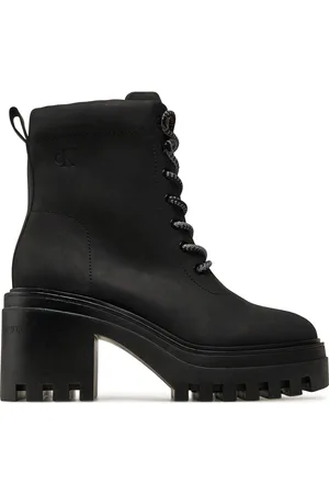 Calvin Klein Stivaletti Chunky Heeled Zip Boot Lth YW0YW01548