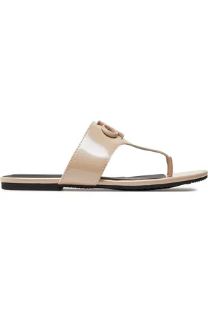 Calvin Klein Infradito Flat Sandal Slide Toepost Mg Met YW0YW01342