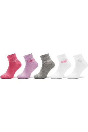 adidas Set di 5 paia di calzini lunghi da bambini Linear IR8229