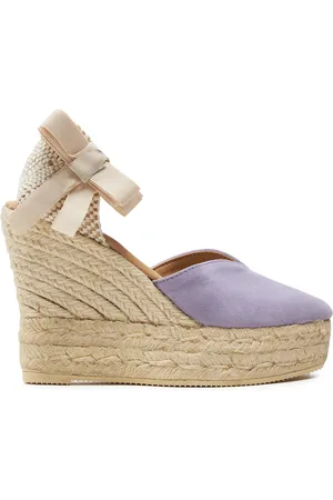 MANEBI Espadrillas Hamptons Heart-Shaped Wedge Espadrilles W 1.3 WH