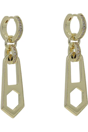 Luv AJ Orecchini Zipper Hoops HOL22-E-ZH-G