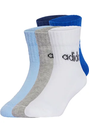 adidas Set di 5 paia di calzini lunghi da bambini Kids Lin Ank 5P JF8542