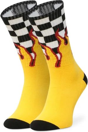 Vans Calzini lunghi da uomo Flame Check Crew VN0A4TQHZIA1