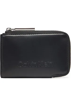 Calvin Klein Portafoglio da donna Embossed Logo Zip Cardholder K60K613157