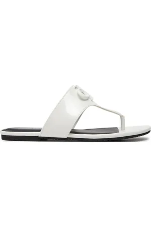 Calvin Klein Infradito Flat Sandal Slide Toepost Mg Met YW0YW01342