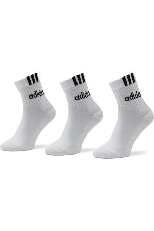 adidas Calzini lunghi unisex 3-Stripes Linear Half-Crew Cushioned Socks 3 Pairs HT3437
