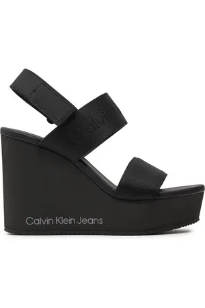 Calvin Klein Sandali Wedge Sandal Webbing In Mtl YW0YW01479
