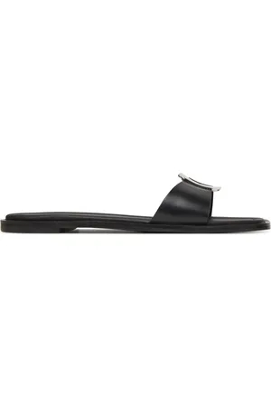 Calvin Klein Ciabatte Flat Slide W/Ck Hw Big - Lth HW0HW02482
