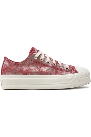 Converse Scarpe da ginnastica Chuck Taylor All Star Lift Platform Suede Shimmer A11634C