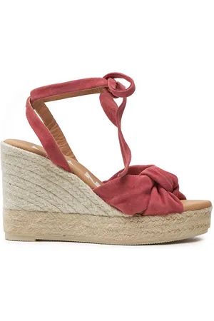 MANEBI Espadrillas Hamptons Wedge Espadrilles With Knot W 1.5 WS