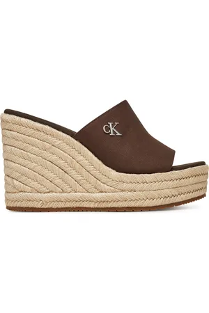 Calvin Klein Ciabatte Wedge Rope Slide Mg YW0YW01699