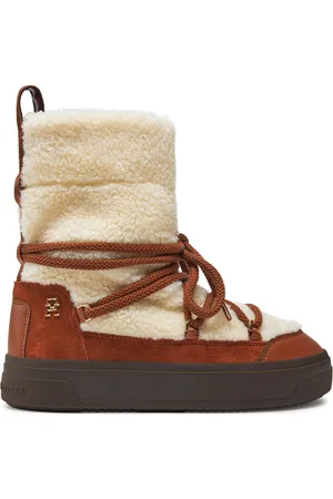 Tommy Hilfiger Stivali da neve Lace-Up Faux Shearling Snowboot FW0FW08252