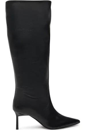 Calvin Klein Stivali Heel Knee Boot 70 Lth HW0HW02162