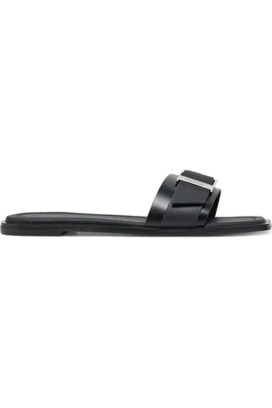 Calvin Klein Ciabatte Flat Slide W/Buckle - Lth HW0HW02490