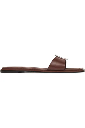 Calvin Klein Ciabatte Flat Slide W/Ck Hw Big - Lth HW0HW02482