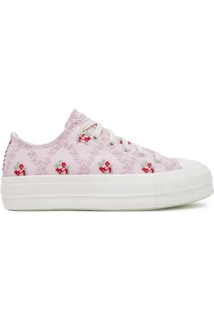 Converse Scarpe da ginnastica Chuck Taylor All Star Lift Platform Rose Cross Stitch A13660C
