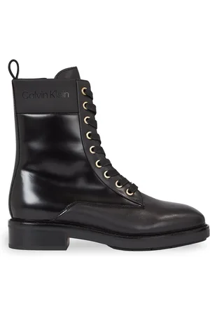 Calvin Klein Scarponcini Rubber Sole Combat Boot Lg Wl HW0HW01715