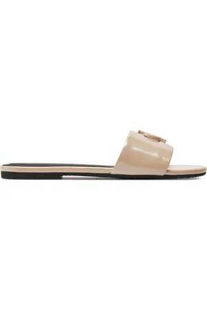 Calvin Klein Ciabatte Flat Sandal Slide Mg Met YW0YW01348