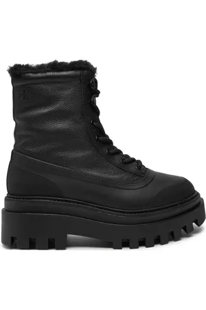 Calvin Klein Scarponcini Flatform Lace Up Boot Padded YW0YW01557